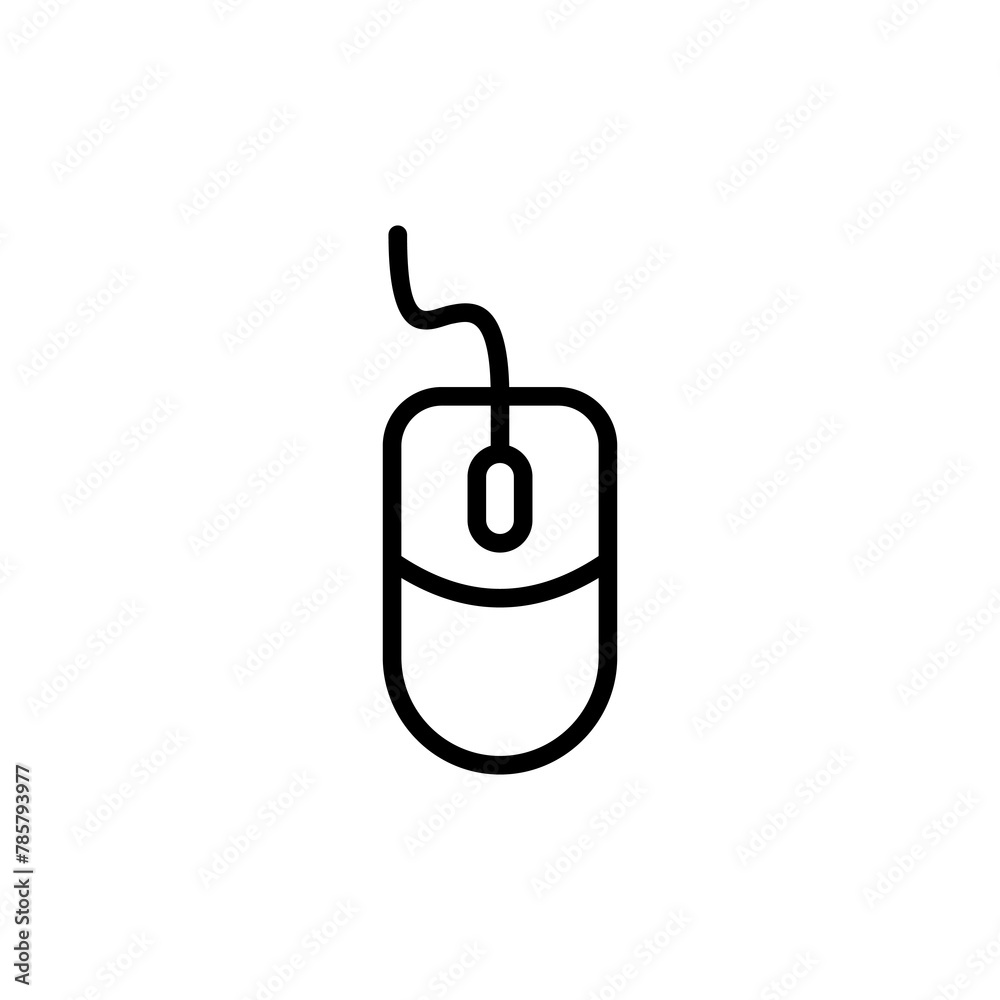 Computer Mouse Icon vector isolated on white background. Computer mouse vector icon Computer Mouse Icon vector isolated on white background. Computer mouse vector icon