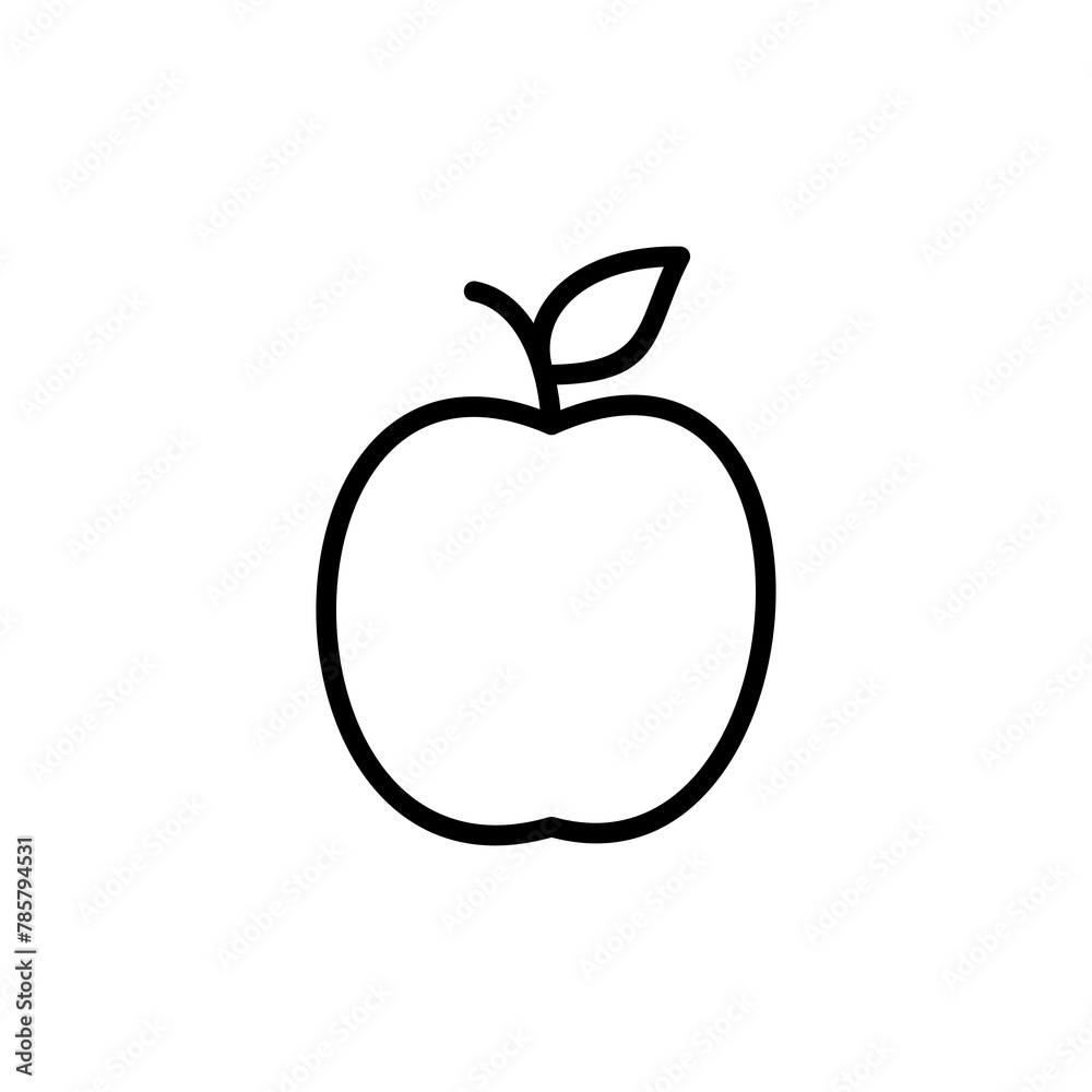 Apple icon vector isolated on white background. Apple vector icon. Apple icon vector isolated on white background. Apple vector icon.