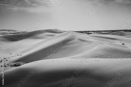Sand dunes in the Gobi Desert in Inner Mongolia, China