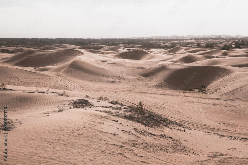 Badain Jaran Desert in Inner Mongolia, China, the third largest desert Badain Jaran Desert in Inner Mongolia, China, the third largest desert
