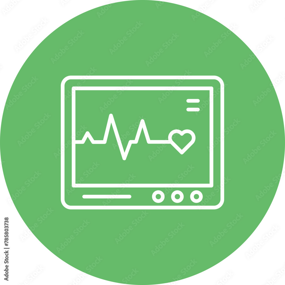 Heart Monitoring Icon Heart Monitoring Icon