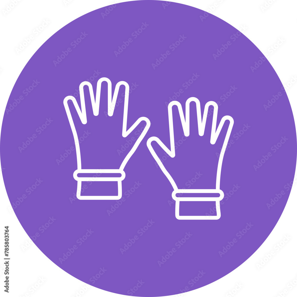 Rubber Gloves Icon Rubber Gloves Icon