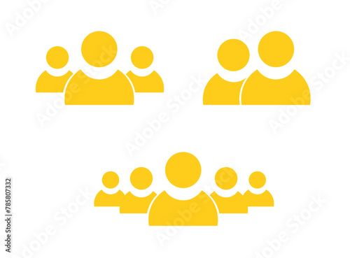 Browse user group yellow colorful full editable