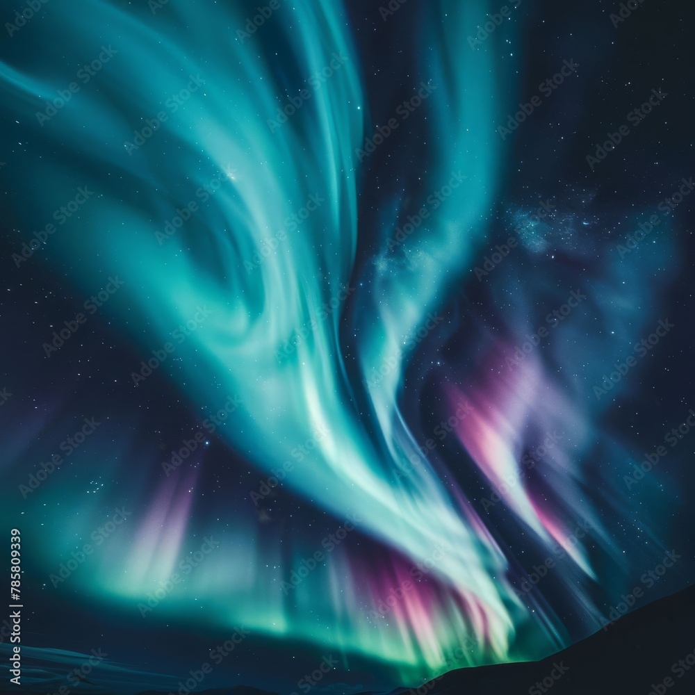 Magenta Cyan Northern Lights Aurora Magenta Cyan Northern Lights Aurora