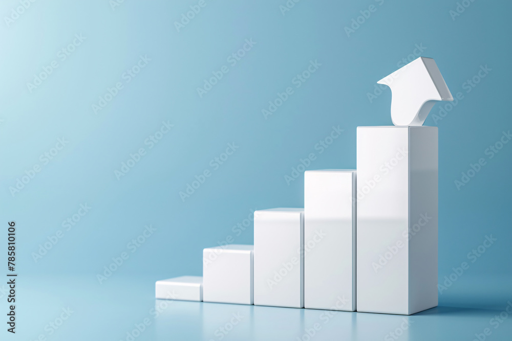 Fototapeta premium Business chart showing trends