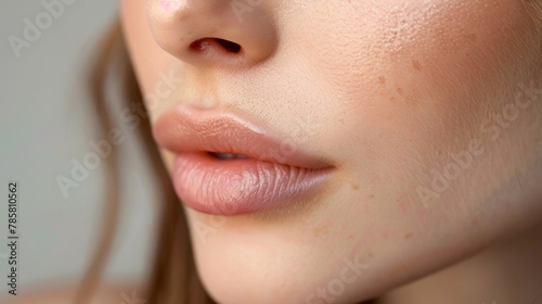 The soft caress of fingertips tracing a path along a cheek conveying tenderness and affection. .