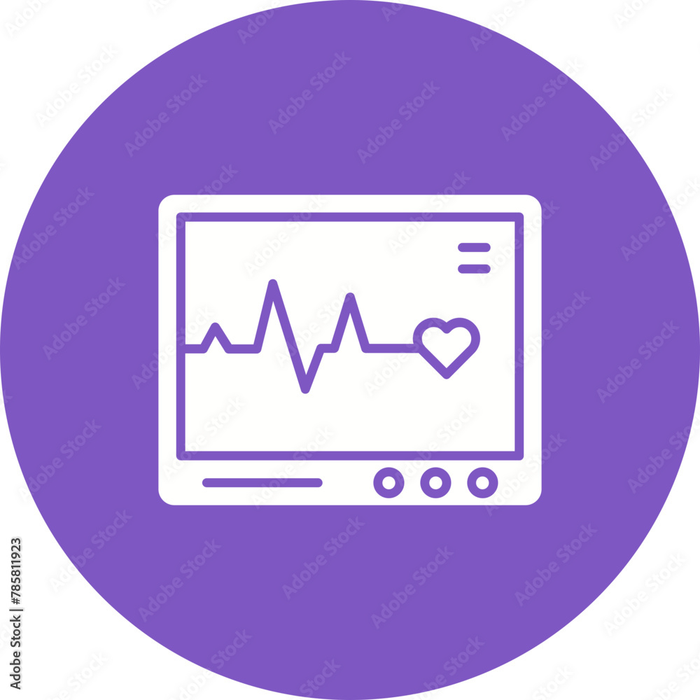 Heart Monitoring Icon Heart Monitoring Icon