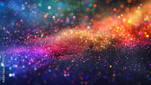 Experience the excitement of a glitter bomb explosion in a stunning array of colors.