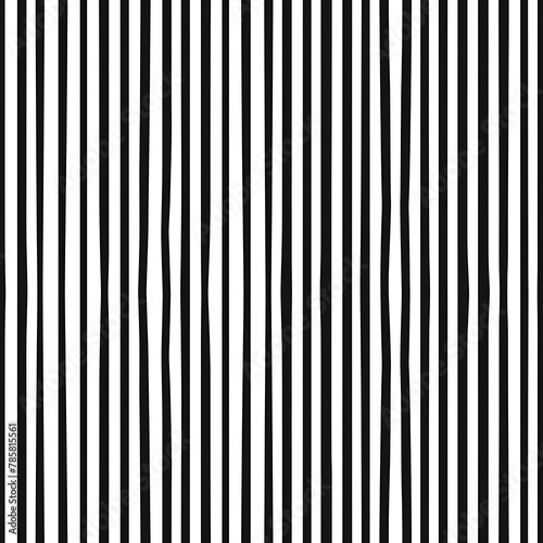 Black and White lines similar to a bar code in a repeating pattern of stripes photo