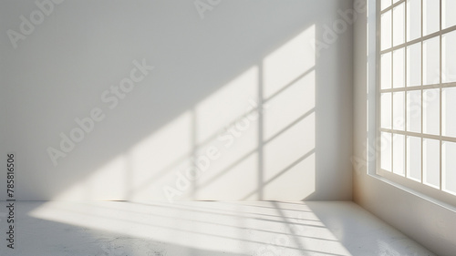 Minimalist White Space with Crisp Shadows