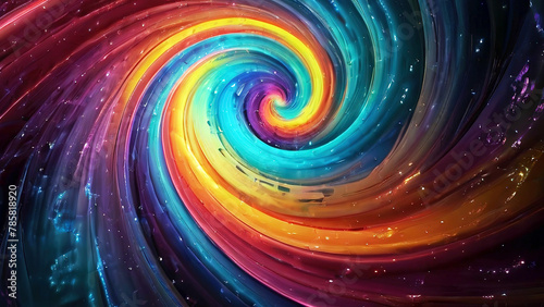 abstract colorful background with swirls and light effects