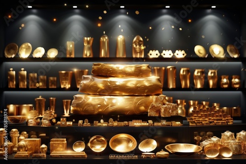 Images of gold artifacts from different cultures and time periods, analyzed using digital tools, Depicting the global significance of gold and its historical and cultural context
