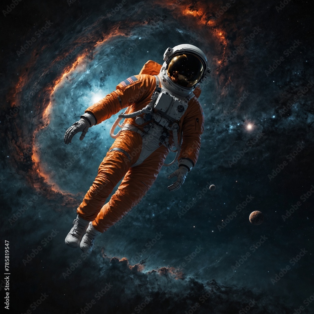 Fototapeta premium astronaut in space