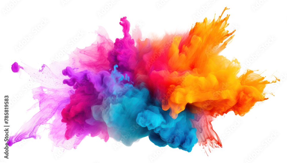 Fototapeta premium PNG Abstract creativity splattered transparent background