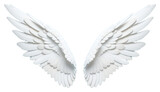 PNG White angle wings feather pattern circle