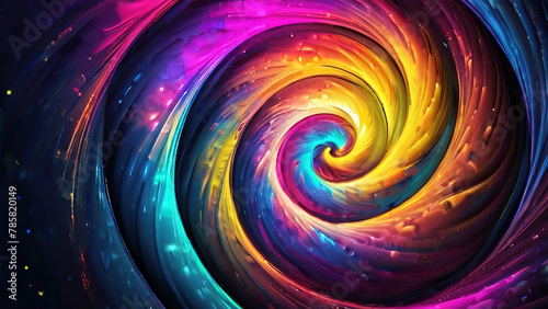 abstract colorful background with swirls and light effects