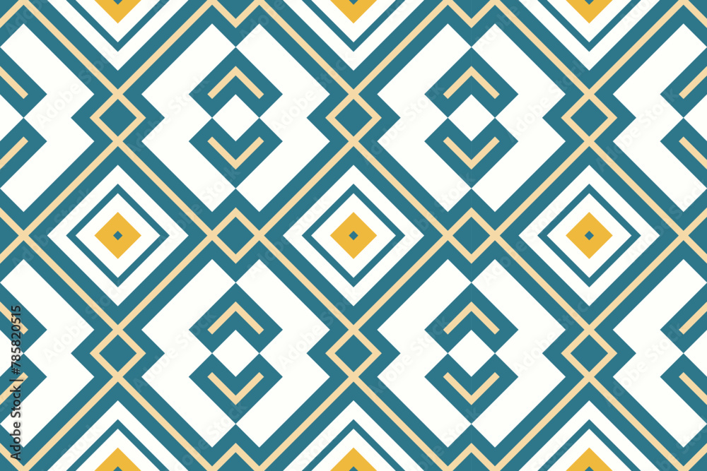 Ethnic abstract ikat art. Seamless pattern in tribal, folk embroidery, and Mexican style. Aztec geometric art ornament print.Design for carpet, wallpaper, clothing, wrapping, fabric, cover, textile Ethnic abstract ikat art. Seamless pattern in tribal, folk embroidery, and Mexican style. Aztec geometric art ornament print.Design for carpet, wallpaper, clothing, wrapping, fabric, cover, textile