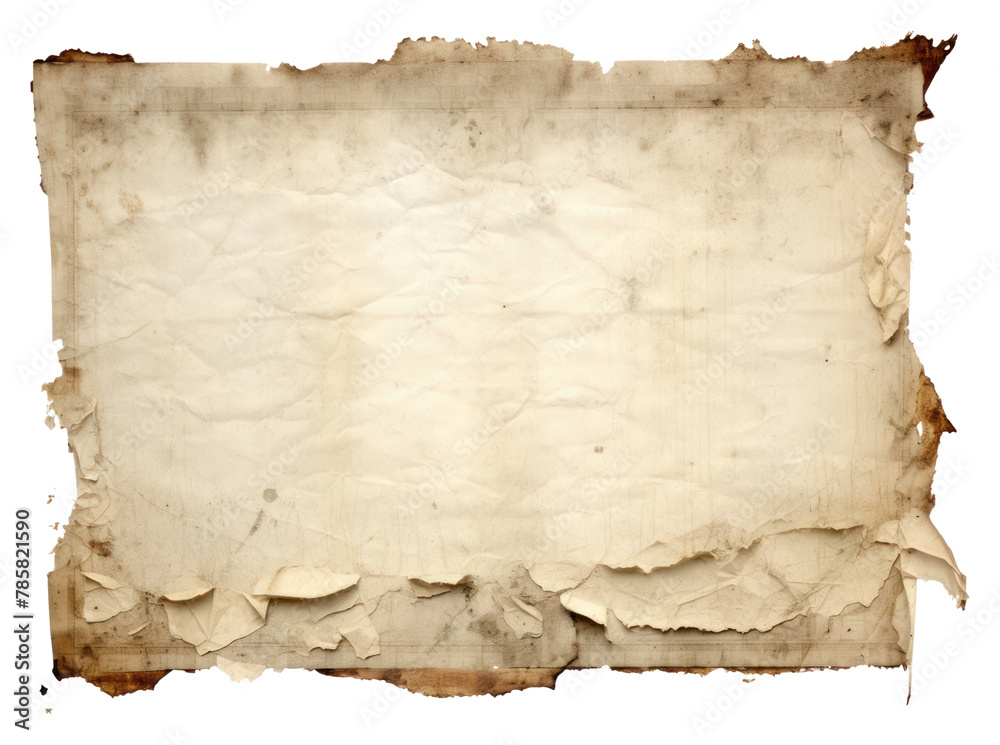 Fototapeta premium PNG Document paper distressed weathered