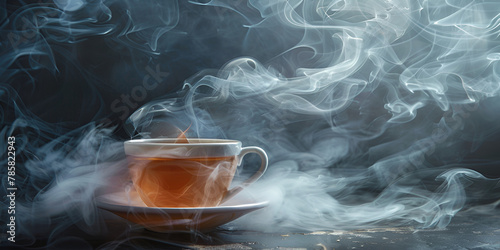 smoke from a cup