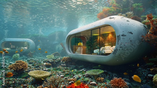 Underwater Habitat Made from Ocean Plastic - Marine Conservation Concept
