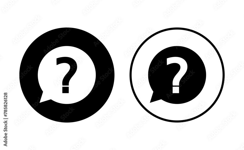 Question icon set. question mark icon vector. Question icon set. question mark icon vector.