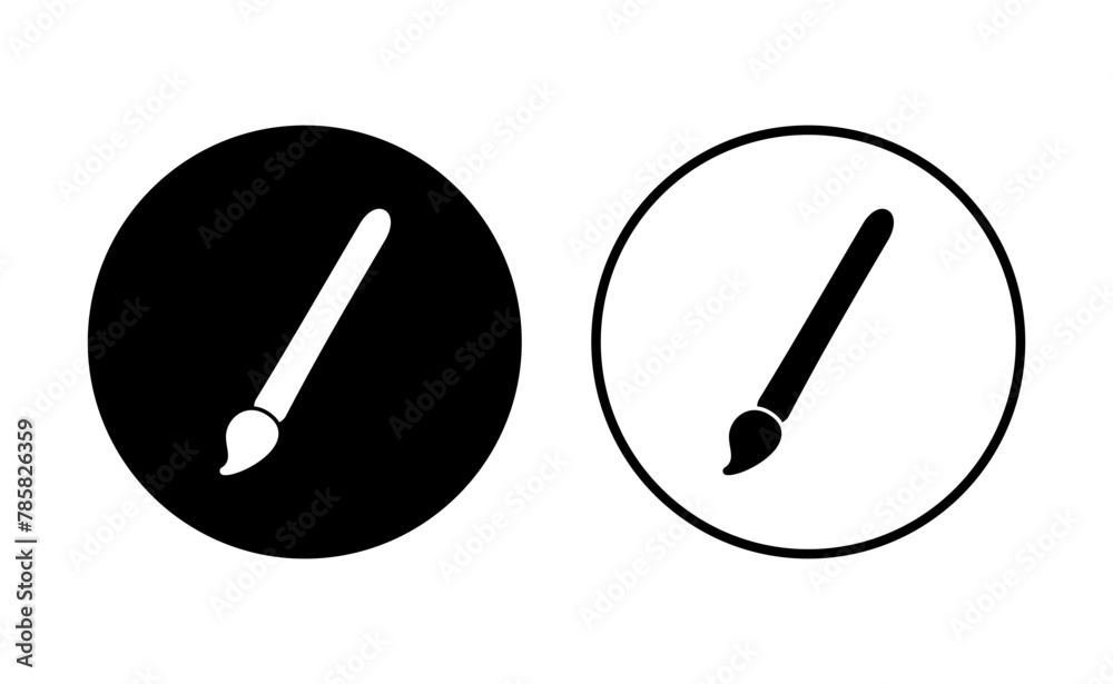 Paint icon set. paint brush icon vector. paint roller icon vector Paint icon set. paint brush icon vector. paint roller icon vector