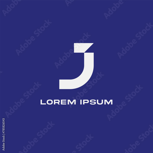 clean modern j symbol logo