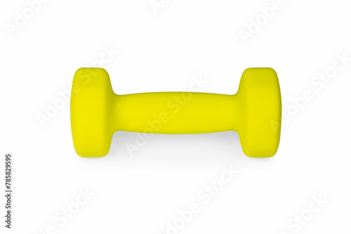 small dumbbell isolated
