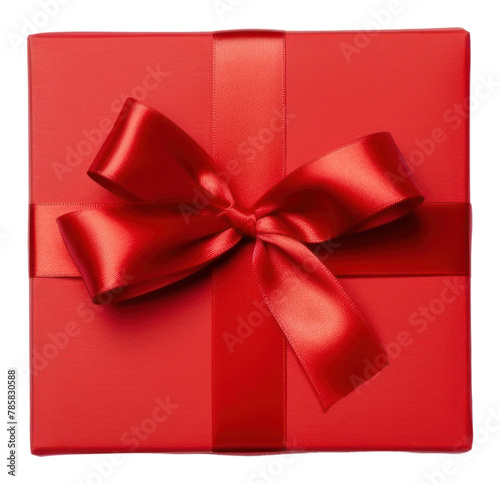 PNG Red gift box anniversary celebration