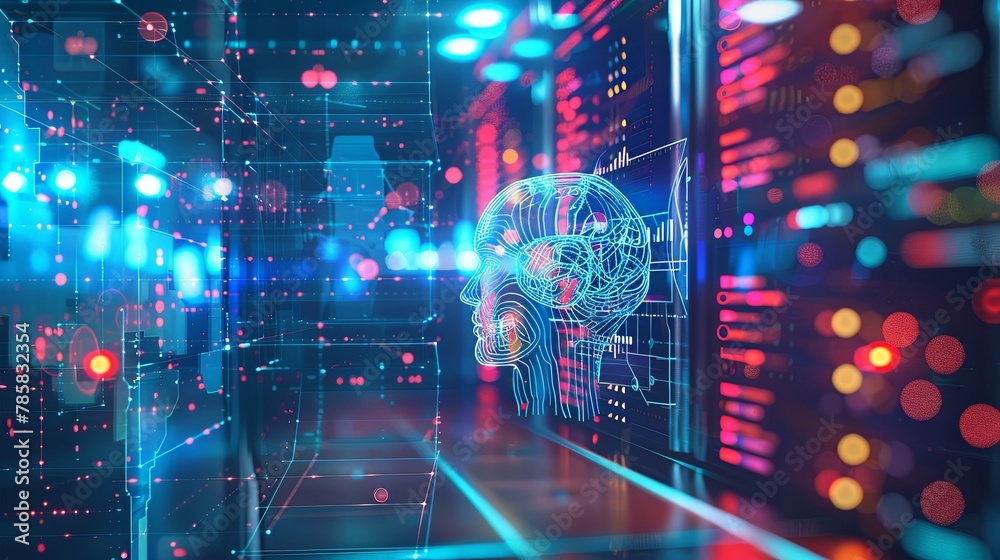 Obraz premium Discovering Next-Generation Programming Technologies and Trends AI Image