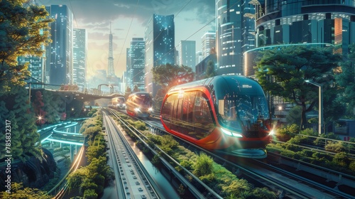 Eco-Friendly Transportation System in Urban Cityscape