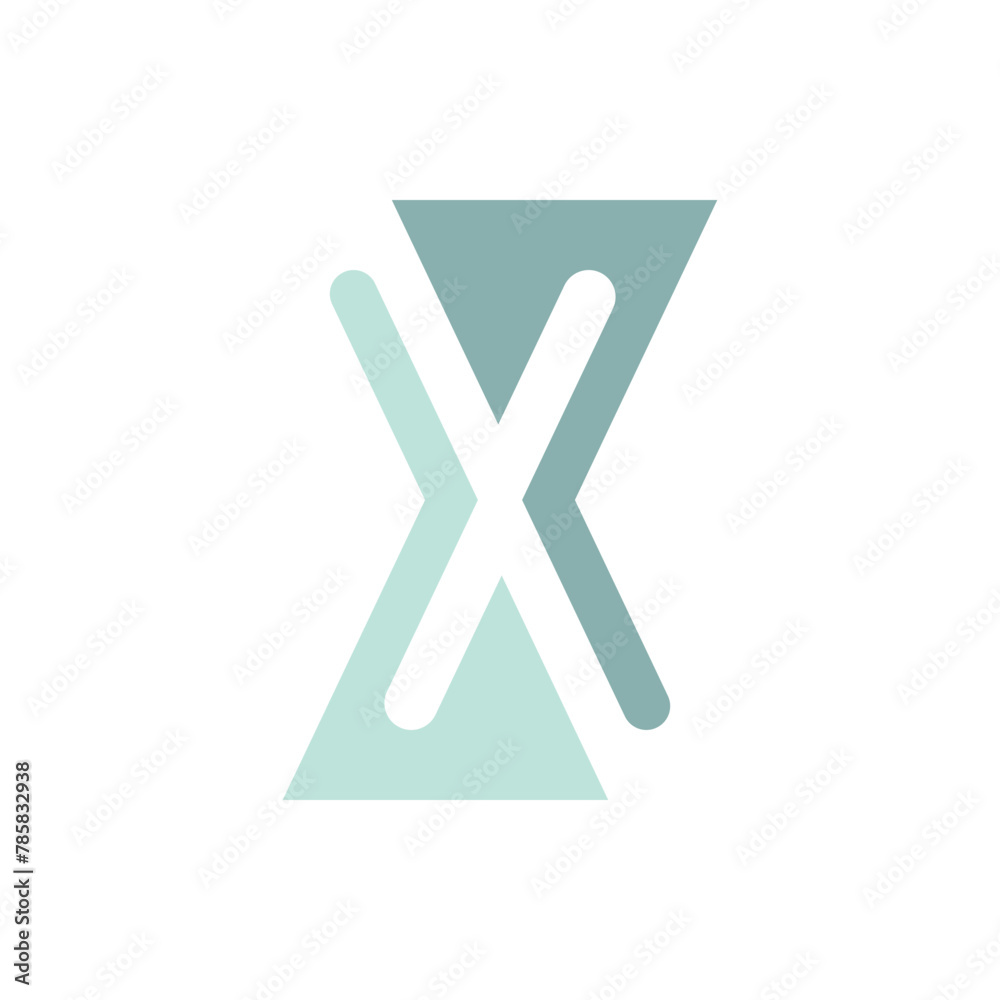 Obraz premium Monogram X. Design vector X logo. Monogram initial letter mark X logo design. Monogram design vector logo. Monogram initial letter mark X logo design. Simple X monogram. Monogram X design logo