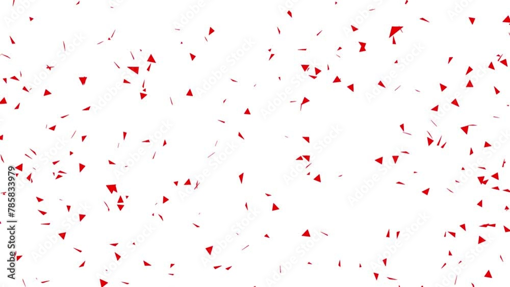 confetti explosion on white background for gender reveal