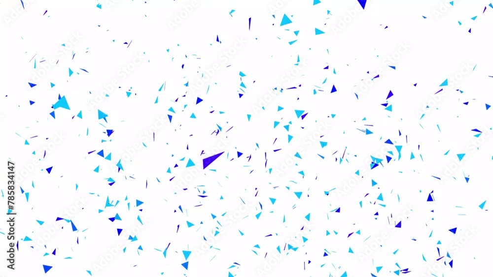 Confetti Explosion and Falling Pack on a White Background with Lu ma Matte Confetti Explosion and Falling Pack on a White Background with Lu ma Matte