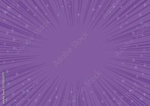 集中線　紫　背景　キラキラ