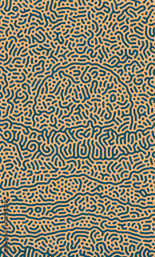 Green and orange Abstract Turing Pattern Background