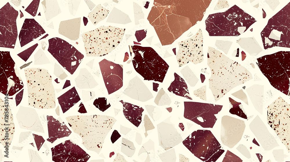 High quality Terrazzo marble flooring seamless texture. Concrete wall with multi colored stones pattern background.