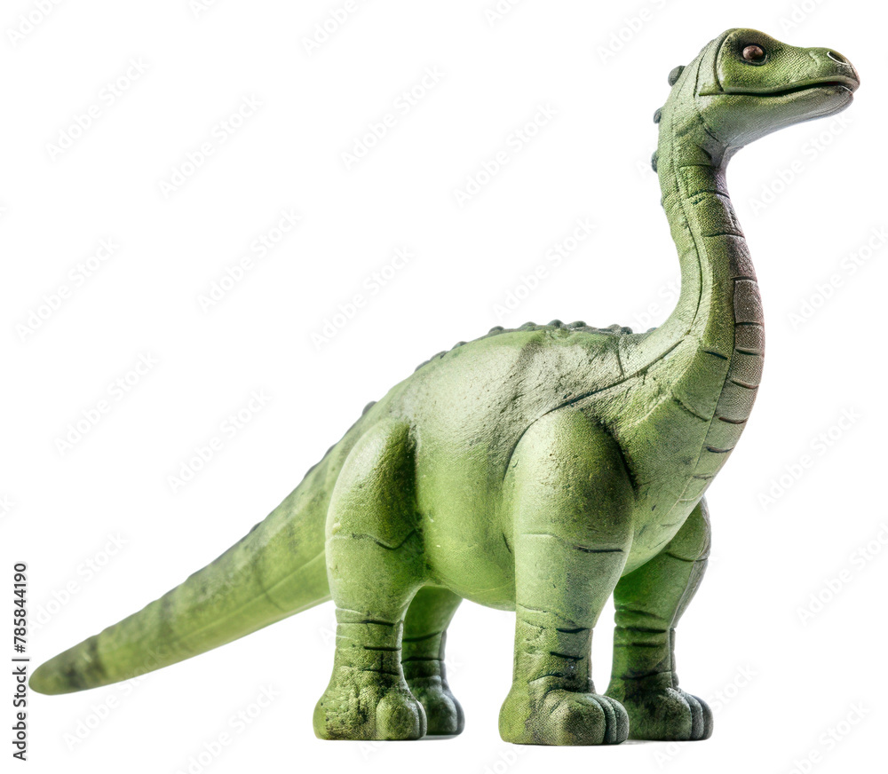 Naklejka premium PNG Diplodocus dinosaur toy reptile animal white background