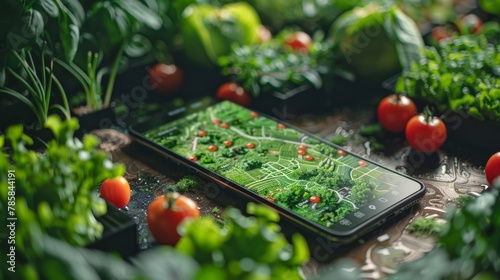 Sustainable Food Sourcing Mobile App Interface
