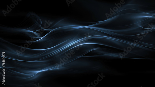 black and white abstract smoke banner