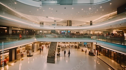 Pulsating Urban Retail: Hyperlapse Journey Through a Vibrant Shopping Mall
 photo