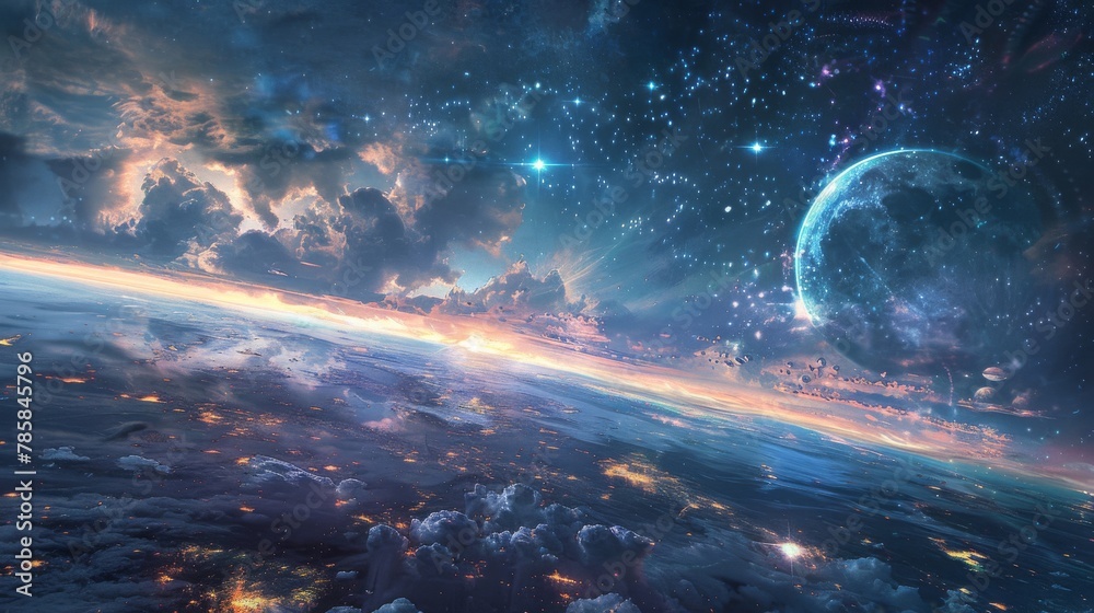 Obraz premium Surreal Space Sanctuary