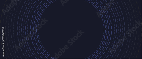 modern futuristic concentric radial dashed line with center radial copy space, scifi tech eps10 vector background, backdrop, banner