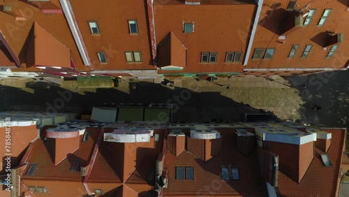 Hay Market Szczecin Rynek Sienny Ratusz Staromiejski Aerial View Poland photo