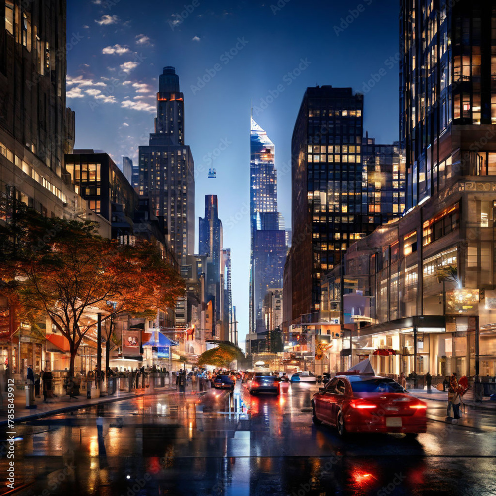 Fototapeta premium city at night