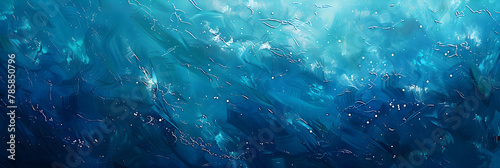 Mesmerizing Oceanic Allure: An Abstract Impression of the Deep Blue Sea photo
