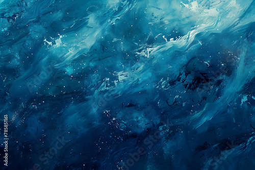 Mesmerizing Oceanic Allure: An Abstract Impression of the Deep Blue Sea