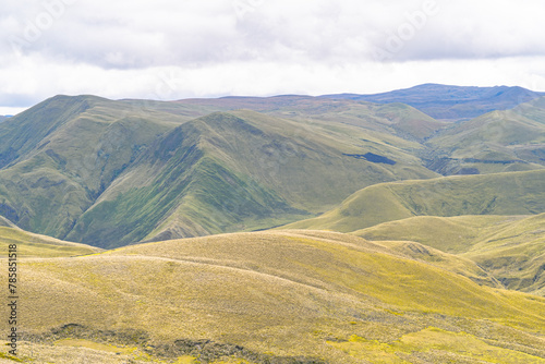 Andean landscapes, hills for agriculture.