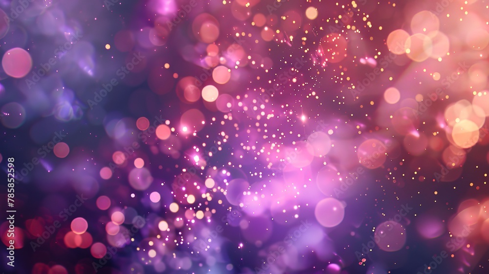 Shimmering abstract light spots, creating a bokeh effect in romantic colors, symbolizing the light love brings.