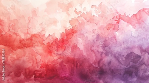 Soft watercolor washes blending pinks, reds, and purples, evoking deep affection and warmth.